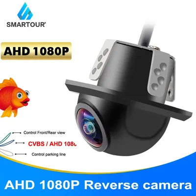 SMARTOUR-Caméra de recul CCD pour véhicule vision nocturne yeux de poisson étanche IP67 piste de