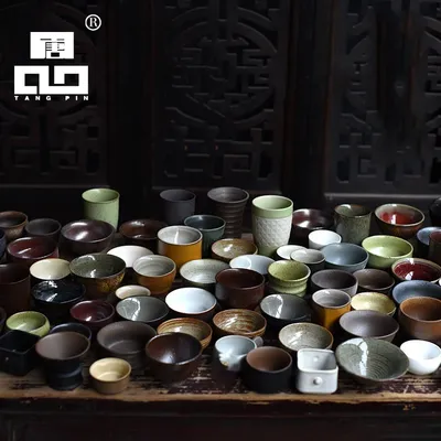 TANGPIN-Tasses à thé chinoises en céramique livraison aléatoire une tasse mystérieuse verres