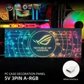 Boîtier PC blanc panneau d'éclairage RGB GPU plaque arrière bricolage panneau latéral