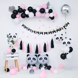 Kit d'arc de ballons Panda blanc...