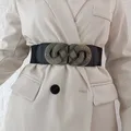 Ceinture large en alliage métallique pour femmes ceintures élastiques ceintures vintage ceintures