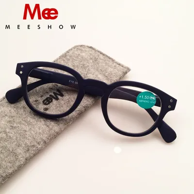 Meeshow – lunettes de lecture rondes transparentes pour hommes et femmes avec Flex Concept français