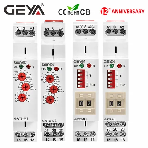 GEYA – relais de minuterie multifonction électronique, réglage réglable ou numérique, interrupteur
