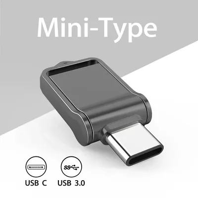 TOPESEL32 Go 64 Go 128 Go OTG Type C USB 3.0 Mini clé USB externe pour SmartPhone MacPle