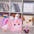 Boîte de rangement pliable en Cube boîte de rangement Non tissée animaux de dessin animé jouets