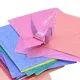 Papiers de couleur unie à une face à paillettes simple pour Origami multi taille carré 50