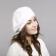 Chapeau en laine de lapin pour femme bonnet en tricot chaud pour femme bonnet épaissi cheveux de