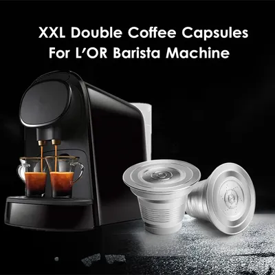 ICafilas-Capsules de café doubles en acier inoxydable dosettes rechargeables au quotidien livre
