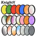 Knight tx – filtre de 24 couleurs pour objectif de photographie pour nikon canon 18-55 d80