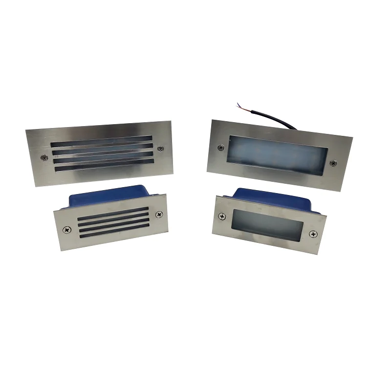 IP65 lumière souterraine 12 LED 15 LED lumière d'escalier étape lumière encastré lampe enterrée intérieur extérieur escalier étape lumières 85-265 V