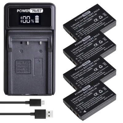 Batterie KLIC-5001 DB-L50 + chargeur LED pour Sanyo DB-L50 Kodak P850 Z760 DX7590 DX7630 Zoom Sanyo