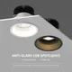 Spot Lumineux LED Anti-absorbe ouissement Encastrable pour Chambre à Coucher Éclairage d'Nik