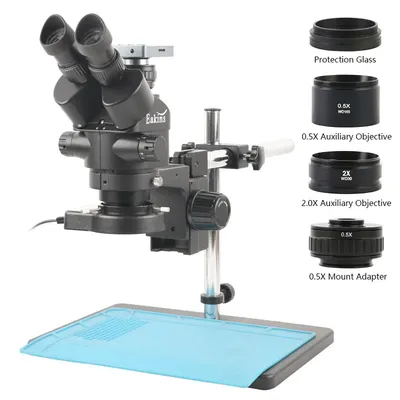 Ensemble de microscope trinoculaire stéréo simul-focal caméra vidéo USB HDMI PCB BGA CPU