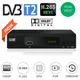 Boîtier récepteur de télévision numérique terrestre H265/10 bits DVB-T2 Dvb T2 avec HD et Scart