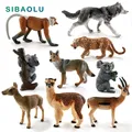 Koala – figurines de loup cerf léopard alpaga antilope singe modèle animal décoration de