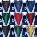 DiBanGu – cravate en soie pour hommes Vintage bleu rouge vert Paisley Plaid mariage formel