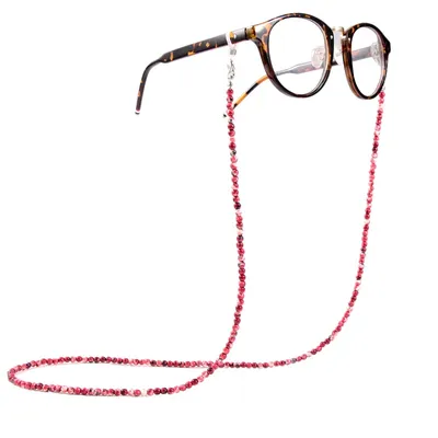 Wgoud-Lunettes de perles en pierre naturelle porte-lunettes sangle de cou ULpour lunettes