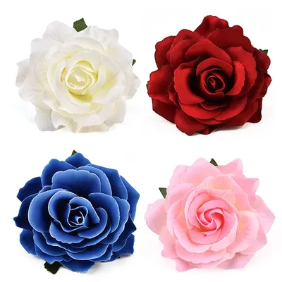 30 pièces 9cm grandes têtes de fleurs artificielles en soie de Rose pour décoration de mariage