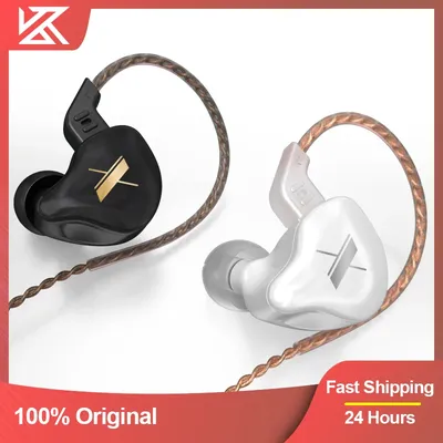 KZ EDX – écouteurs intra-auriculaires dynamiques couleur cristal 1DD basse HIFI oreillettes de