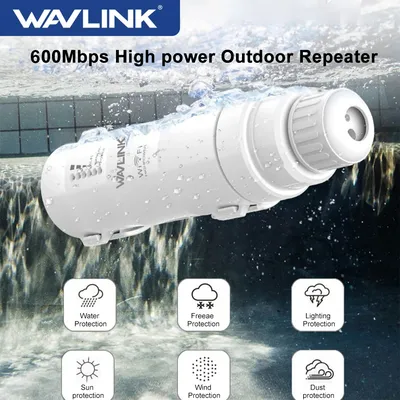 Wavlink Routeur WiFi AC600 Hautte Puissance Répéteur Sans Fil CPE Double Bande 2.4 5GHz Antenne