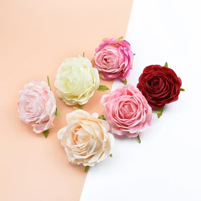 Roses artificielles en soie 30/fleurs de qualité bricolage accessoires de décoration de maison de