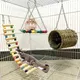 Hamac pour animaux de compagnie 3 pièces tunnel de balançoire échelle de lit hamster Srel