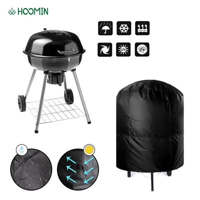Housse de Protection pour Barbecue 58x7cm/66x100cm ronde Anti-poussière imperméable pour Camping