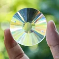 Suspension de lustre en verre transparent UFO Suncatcher prisme en cristal de tournesol beignets