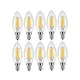 Ampoule LED E14 à Filament Blanc Froid/Chaud de 2W/4W/6W Chandelier AC220V C35 Edison Rétro