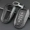 Porte-clés intelligent en Fiber de carbone, anneau de chaîne pour Peugeot 308 508 2008 3008 5008 citroën C3 C5 Aircross DS 9 3 7 Crossback