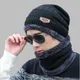 OZyc Balaclava Tricoté chapeau écharpe cap neck warmer Hiver Chapeaux Pour hommes femmes skullies