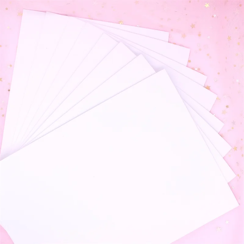 KSCRAFT-Papier mousse blanc A4, 8 pièces, 3mm, pour bricolage, fournitures artisanales pour scrapbooking