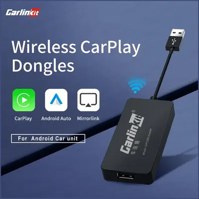 CarlinKit – CarPlay Dongle USB sans fil Android Auto boîtier AI Mirrorlink lecteur multimédia de