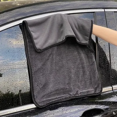 Serviette de lavage de voiture en microcarence pour Toyota BMW Hyundai Kia ourlet de séchage de
