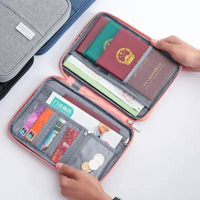 Portefeuille de voyage créatif étanche porte-passeport familial étui à documents sac à documents
