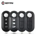 KEYYOU – clé télécommande à 3 boutons pour voiture pour Fiat 500 Panda Punto Bravo citroën