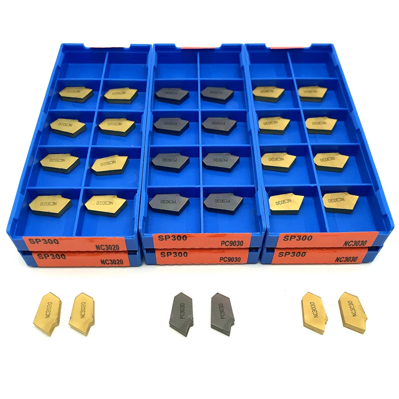 SP200 SP300 SP400 PC9030 NC3020 NC3030 Inserts en carbure à fente séparation et rainurage outil métallique outil de tour outil de rainurage outil de tournage