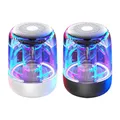 C7-Haut-parleur Portable Bluetooth 5.0 avec LED Transparente Caisson de Basses Shoe TWS 6D