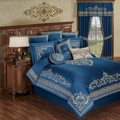 Buckingham Comforter Set Sapphire, King, Sapphire