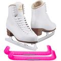 Jackson Ultima Excel JS1290 Women's Ice Skates Width: Medium - C/Size: Adult 7.5 Bundle with Skate Guards