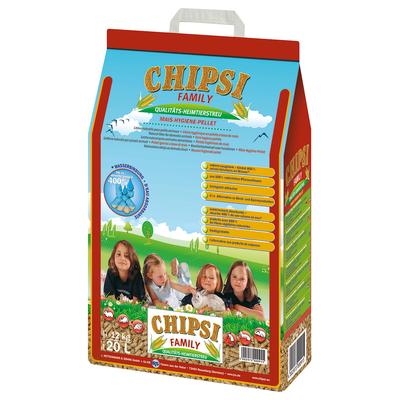 20l Chipsi Family Corn Hygiene Pellets Small Pet Litter