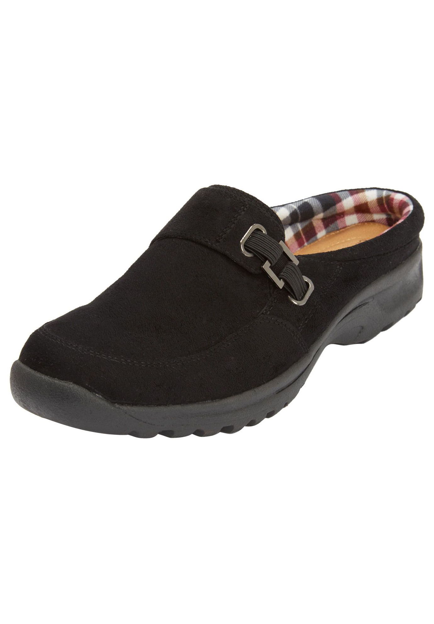 Extra Wide Width Women's The Joy Slip On Mule by Comfortview in Black (Size 9 WW)