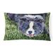 Red Barrel Studio® Border Collie Indoor/Outdoor Throw Pillow Polyester/Polyfill blend | 12 H x 16 W x 4.5 D in | Wayfair