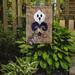 The Holiday Aisle® Asta Halloween Ghost Spider Bat Fleur de lis 2-Sided Garden Flag in Brown, Size 15.0 H x 11.0 W in | Wayfair