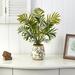 Primrue 18" Artificial Palm Plant in Decorative Vase Ceramic/Plastic | 18 H x 18 W x 13 D in | Wayfair 3A7C809BFFE44514BA3A7D4CE487F9E9