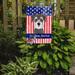 The Holiday Aisle® Leighanne 2-Sided Garden Flag, Polyester in Gray/Blue | 15 H x 11 W in | Wayfair 25FCE92FEDA14581B98B0E017F348834