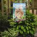 Red Barrel Studio® Mountain Flowers Yorkshire Terrier Yorkie 2-Sided Polyester 15 x 11.5 in. Garden Flag in Brown | 15 H x 11.5 W in | Wayfair