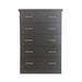 Latitude Run® Monowi Oslo 5 Drawer 34" W Chest Wood in Gray/Brown | 48 H x 34 W x 18 D in | Wayfair 95D021C0075B47888896DB0A28A951AE