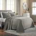 Winston Porter Callicoon Standard Cotton Coverlet/Bedspread Set Cotton Sateen in Gray | Full Bedspread + 2 Shams | Wayfair