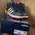 Adidas Shoes | Adidas Basketball Mid Tops | Color: Black/Orange | Size: 3.5bb